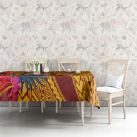 Personalised Tafuna High School Tablecloth American Samoa Schools Polynesian Tropical Flowers LT14 - Polynesian Pride