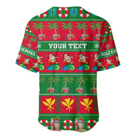Personalised Hawaii Christmas Baseball Jersey Mele Kalikimaka LT14 - Polynesian Pride