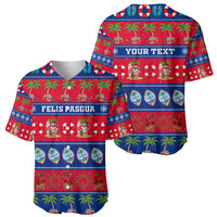 Personalised Guam Christmas Baseball Jersey Felis Pasgua LT14 - Polynesian Pride