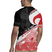 Toitu Te Tiriti Me Te Whakaputanga Rugby Jersey Maori Wahaika With Haka Face