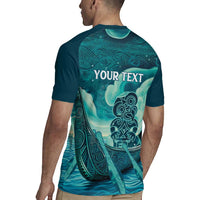 Personalised New Zealand Waitangi Day Rugby Jersey Hei Tiki With Maori Waka - Whakarare Pattern LT14 - Polynesian Pride