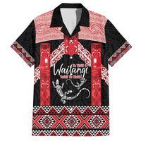 Toitu Te Tiriti O Waitangi Hawaiian Shirt Maori Wharenui With Taniko Motifs