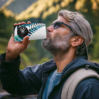 New Zealand Lawn Bowls Custom 4 in 1 Can Cooler Tumbler Aotearoa Silver Fern Paua Shell - Polynesian Pride