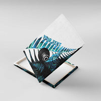 New Zealand Lawn Bowls Custom Canvas Wall Art Aotearoa Silver Fern Paua Shell - Polynesian Pride