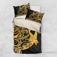 Polynesia Bone Cancer Awareness Bedding Set Fight Warriors