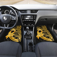 Polynesia Bone Cancer Awareness Car Mats Fight Warriors