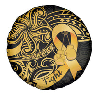 Polynesia Bone Cancer Awareness Spare Tire Cover Fight Warriors