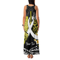 Personalised Polynesia World Lung Cancer Day Family Matching Tank Maxi Dress and Hawaiian Shirt Faith Hope Love LT14 - Polynesian Pride