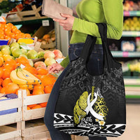 Polynesia World Lung Cancer Day Grocery Bag Faith Hope Love