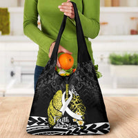 Polynesia World Lung Cancer Day Grocery Bag Faith Hope Love