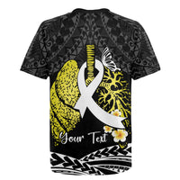 Personalised Polynesia World Lung Cancer Day Rugby Jersey Faith Hope Love