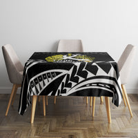 Polynesia World Lung Cancer Day Tablecloth Faith Hope Love