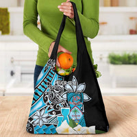 Personalised Guam Liberation Day Grocery Bag Chamorro Latte Stone With Guasali Flowers