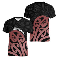 New Zealand Mangopare Tamanako Women V-Neck T-Shirt Aotearoa Maori LT14 - Polynesian Pride