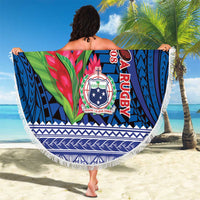 Custom Samoa Rugby Beach Blanket 2024 Go Champions Samoan Gingers