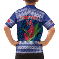 Custom Samoa Rugby Family Matching Off Shoulder Short Dress and Hawaiian Shirt 2024 Go Champions Samoan Gingers