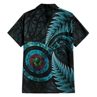 New Zealand Archery Family Matching Long Sleeve Bodycon Dress and Hawaiian Shirt Aotearoa Silver Fern Maori LT14 - Polynesian Pride