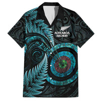 New Zealand Archery Hawaiian Shirt Aotearoa Silver Fern Maori - Polynesian Pride