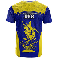 Fiji School T Shirt Ratu Kadavulevu Heron With Fijian Tapa LT14 - Polynesian Pride