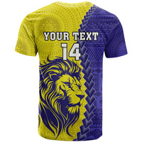 Custom Fiji School T Shirt Suva Grammar Lions With Fijian Tapa LT14 - Polynesian Pride
