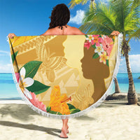 Polynesia Childhood Cancer Awareness Beach Blanket Be Bold Go Gold Polynesian Art