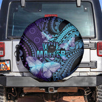 You Matter Suicide Prevention Awareness Spare Tire Cover Butterfly Aboriginal Mix Polynesian Pattern