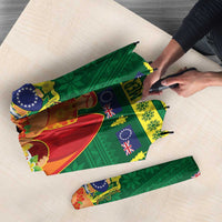 Cook Islands Christmas Umbrella Surfing Santa Mere Kiritimiti - Polynesian Pride