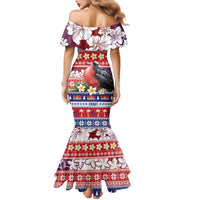 Kiribati Christmas Family Matching Mermaid Dress and Hawaiian Shirt Frigatebird Santa Tekeraoi n te Kiritimati - Polynesian Pride