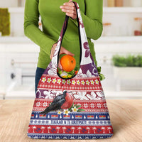 Kiribati Christmas Grocery Bag Frigatebird Santa Tekeraoi n te Kiritimati - Polynesian Pride