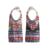 Kiribati Christmas Knitted V-Neck Vest Frigatebird Santa Tekeraoi n te Kiritimati LT14 - Polynesian Pride