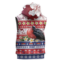 Kiribati Christmas Sleeveless Zip Hoodie Frigatebird Santa Tekeraoi n te Kiritimati LT14 - Polynesian Pride