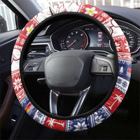 Kiribati Christmas Steering Wheel Cover Frigatebird Santa Tekeraoi n te Kiritimati LT14 - Polynesian Pride