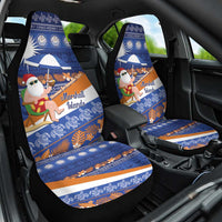 Marshall Islands Christmas Car Seat Cover Beachy Santa Monono ilo raaneoan Nejin - Polynesian Pride