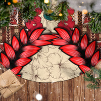 Samoa Siapo Tree Skirt Tapa Pattern Mix Ula Fala Hibiscus LT14 - Polynesian Pride