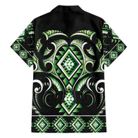 Green Ngaru Taniko With Aotearoa Maori Tattoo Hawaiian Shirt