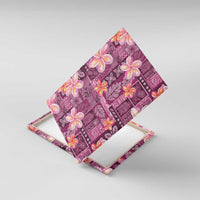 Pink Hawaii Plumeria With Tropical Flowers Motifs Canvas Wall Art