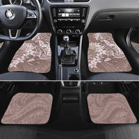 Polynesia Hammerhead Shark Tattoo With Plumeria Lei Car Mats