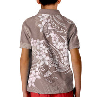 Polynesia Hammerhead Shark Tattoo With Plumeria Lei Kid Polo Shirt LT14 - Polynesian Pride