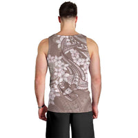 Polynesia Hammerhead Shark Tattoo With Plumeria Lei Men Tank Top