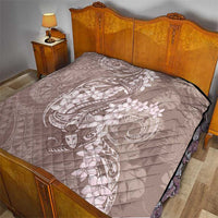 Polynesia Hammerhead Shark Tattoo With Plumeria Lei Quilt LT14 - Polynesian Pride