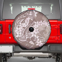 Polynesia Hammerhead Shark Tattoo With Plumeria Lei Spare Tire Cover LT14 - Polynesian Pride