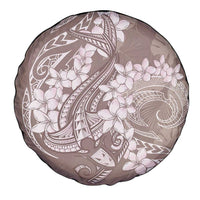Polynesia Hammerhead Shark Tattoo With Plumeria Lei Spare Tire Cover LT14 - Polynesian Pride