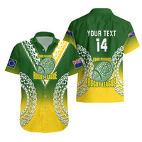 Personalised Cook Islands Rugby Hawaiian Shirt Pacific Go The Kukis Gradient Style LT14 - Polynesian Pride