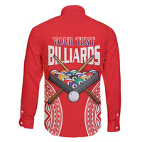 Personalised Taiwan Billiards Family Matching Long Sleeve Bodycon Dress and Hawaiian Shirt Eight-ball Pool Polynesia Tattoo - Polynesian Pride
