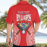 Personalised Taiwan Billiards Hawaiian Shirt Eight-ball Pool Polynesia Tattoo - Polynesian Pride