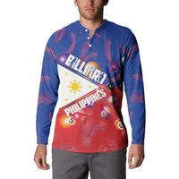 Personalised Philippines Billiards Button Sweatshirt Cue With Balls Flag Style - Polynesian Pride