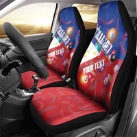 Personalised Philippines Billiards Car Seat Cover Cue With Balls Flag Style - Polynesian Pride