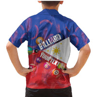 Personalised Philippines Billiards Family Matching Mermaid Dress and Hawaiian Shirt Cue With Balls Flag Style - Polynesian Pride