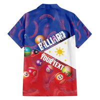 Personalised Philippines Billiards Family Matching Off Shoulder Short Dress and Hawaiian Shirt Cue With Balls Flag Style - Polynesian Pride