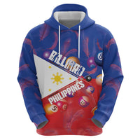Personalised Philippines Billiards Hoodie Cue With Balls Flag Style - Polynesian Pride